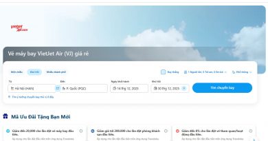 Vé máy bay Vietjet trên Traveloka