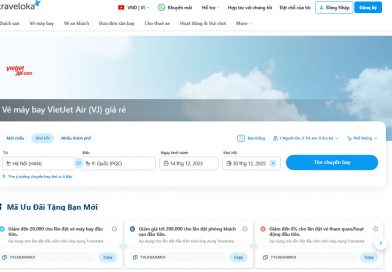 Vé máy bay Vietjet trên Traveloka
